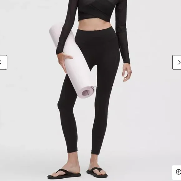 Lululemon Nulu High-Rise Mesh-Panel Tight 25" Size 4 - Picture 1 of 2